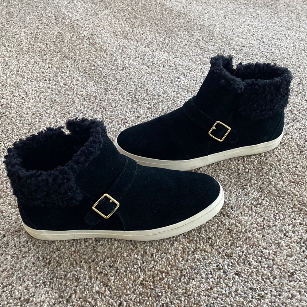Cole Haan black suede boots - size 10
